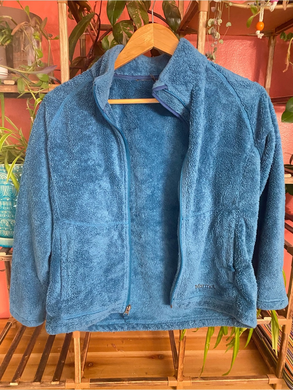 Marmot Kids Blue Fleece Zip-Up Jacket